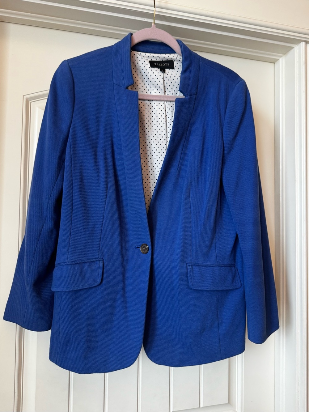 Talbots Cobalt Blue Women's Blazer Jacket